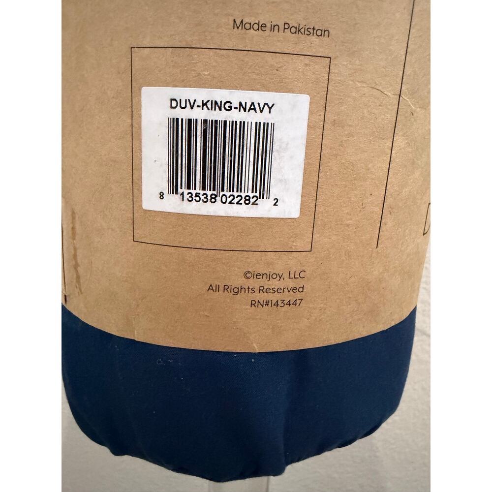 Ienjoy Double Brushed Solid Duvet Cover Set, King/California King - Picture 7 of 7